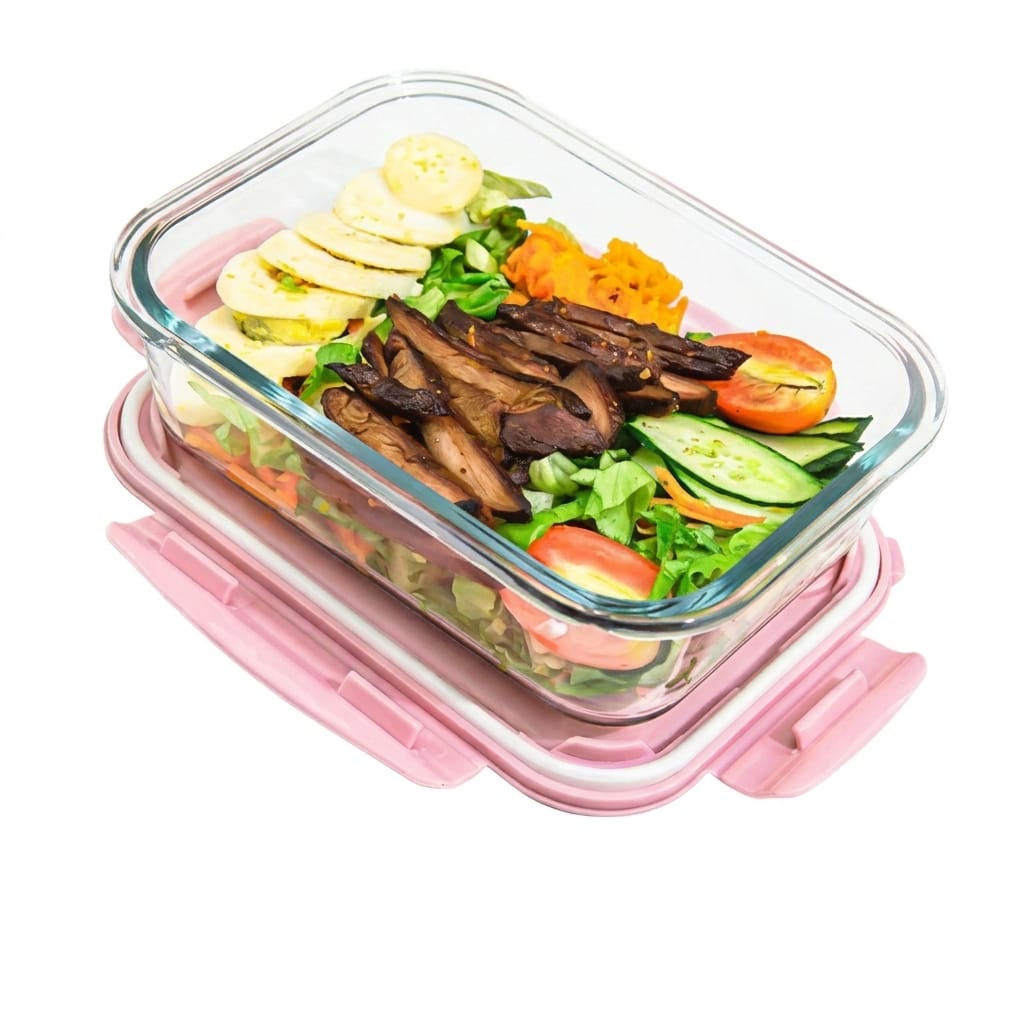 Flexi Maison Lunch Box En Verre Compartimentée