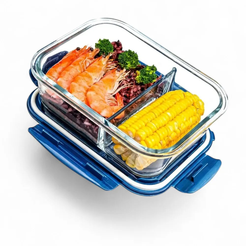 Flexi Maison Lunch Box En Verre Compartimentée