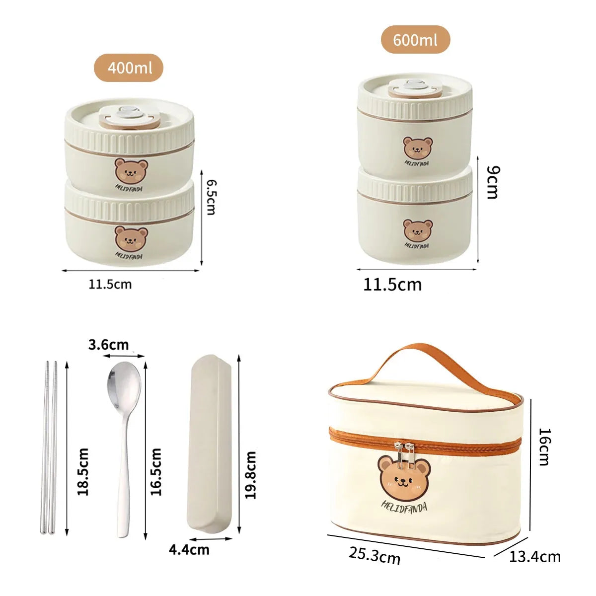 Flexi Maison Lunch Box Isotherme en Acier Inoxydable