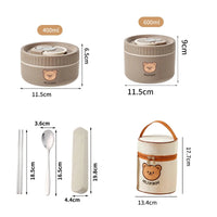 Flexi Maison Lunch Box Isotherme en Acier Inoxydable