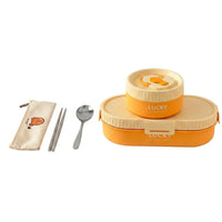 Flexi Maison Lunch Box Isotherme Inox avec Sac et Couverts