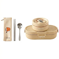 Flexi Maison Lunch Box Isotherme Inox avec Sac et Couverts