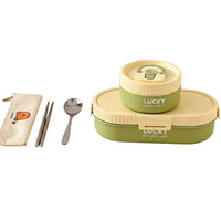 Flexi Maison Lunch Box Isotherme Inox avec Sac et Couverts