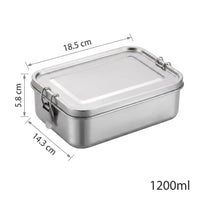 Flexi Maison Lunch Box Rectangulaire en Acier Inoxydable