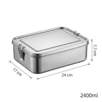 Flexi Maison Lunch Box Rectangulaire en Acier Inoxydable