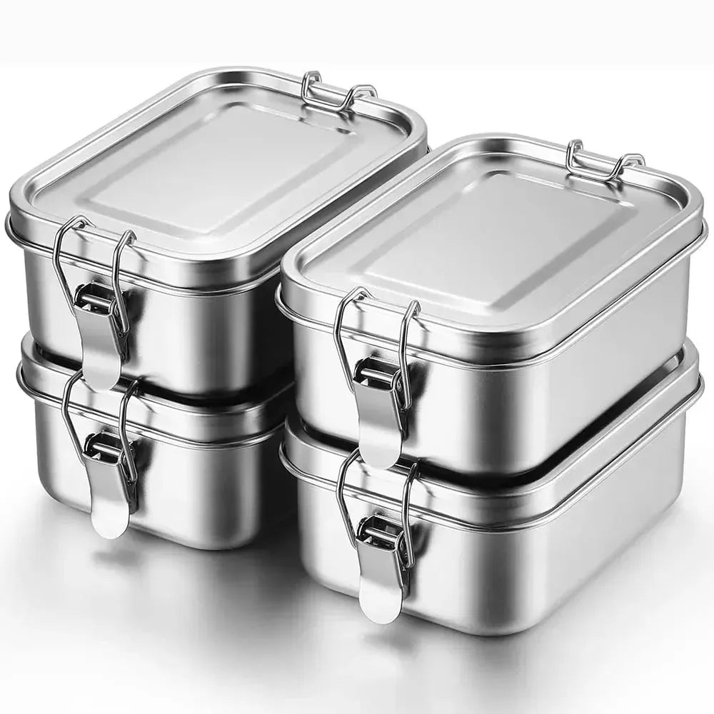 Flexi Maison Lunch Box Rectangulaire en Acier Inoxydable