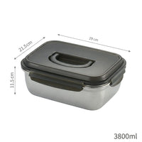 Flexi Maison Lunch Box Silicone En Acier Inoxydable Hermétique