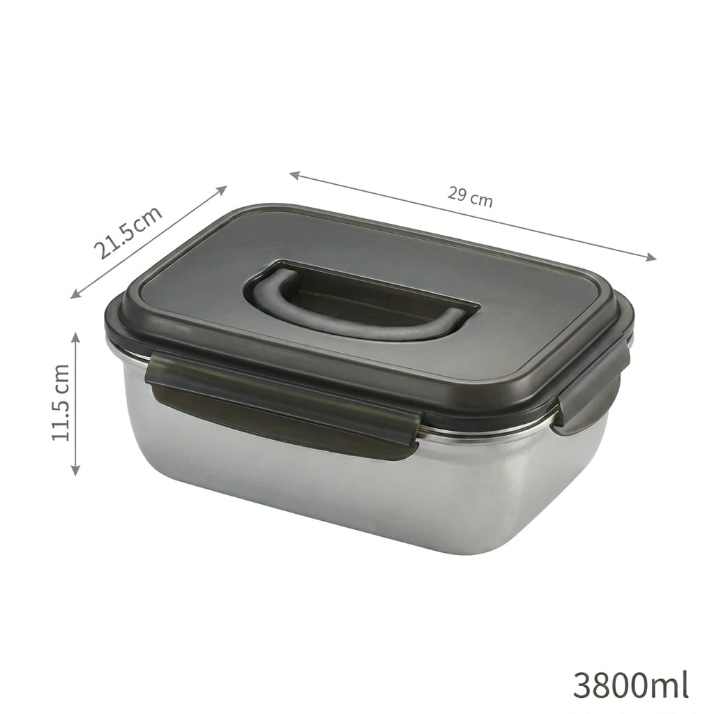 Flexi Maison Lunch Box Silicone En Acier Inoxydable Hermétique