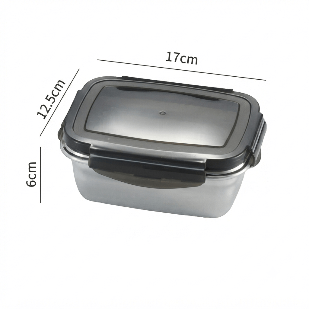 Flexi Maison Lunch Box Silicone En Acier Inoxydable Hermétique