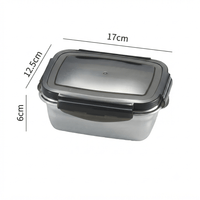 Flexi Maison Lunch Box Silicone En Acier Inoxydable Hermétique
