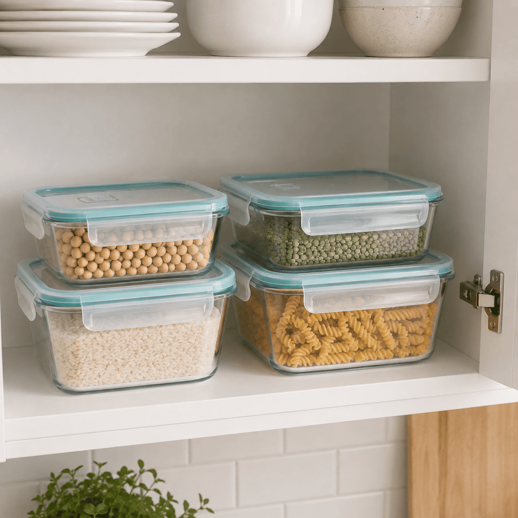 Flexi Maison Lunch Box Verre Borosilicate Rectangulaire
