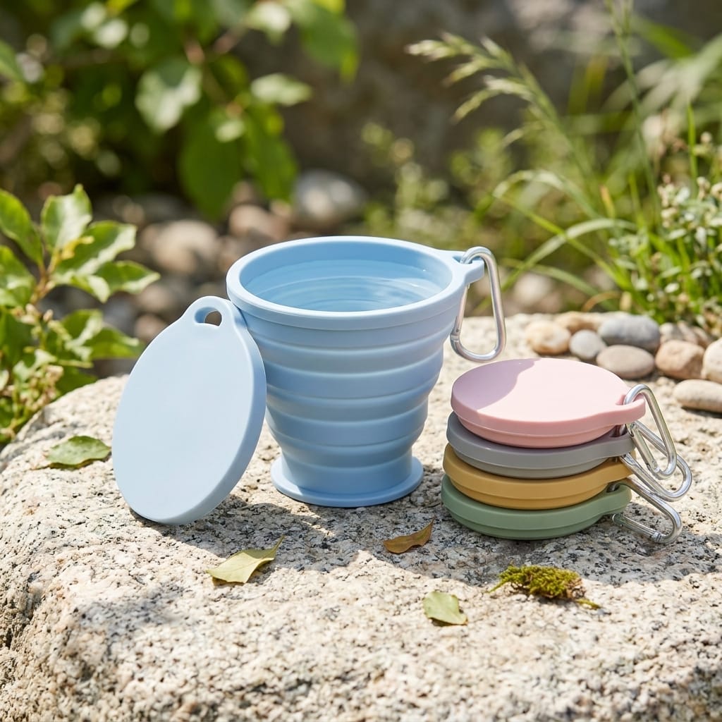 Flexi Maison Mug De Voyage Pliable En Silicone