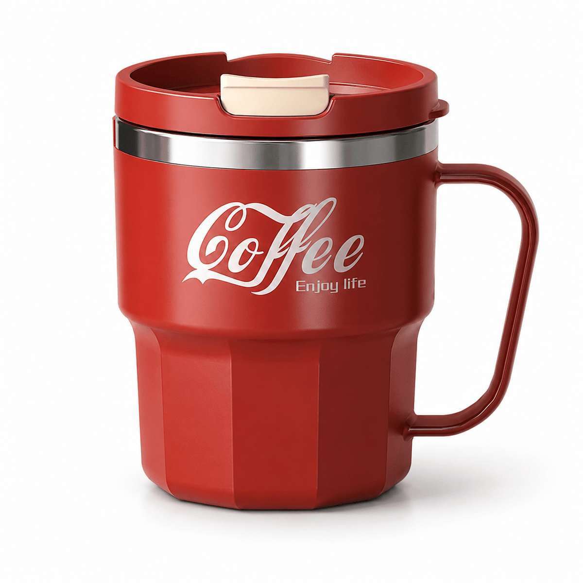 Flexi Maison Mug Isotherme En Acier Inoxydable Avec Poignée