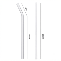 Flexi Maison Pailles En Verre Borosilicate Réutilisables