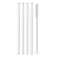 Flexi Maison Pailles En Verre Borosilicate Réutilisables