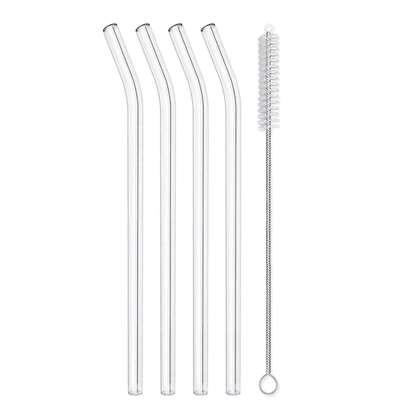 Flexi Maison Pailles En Verre Borosilicate Réutilisables