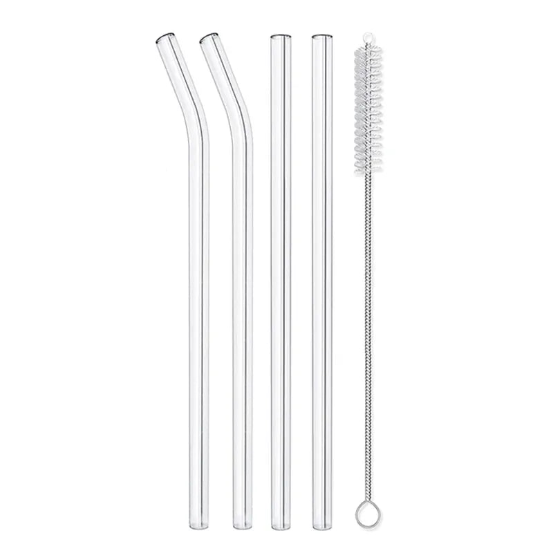 Flexi Maison Pailles En Verre Borosilicate Réutilisables