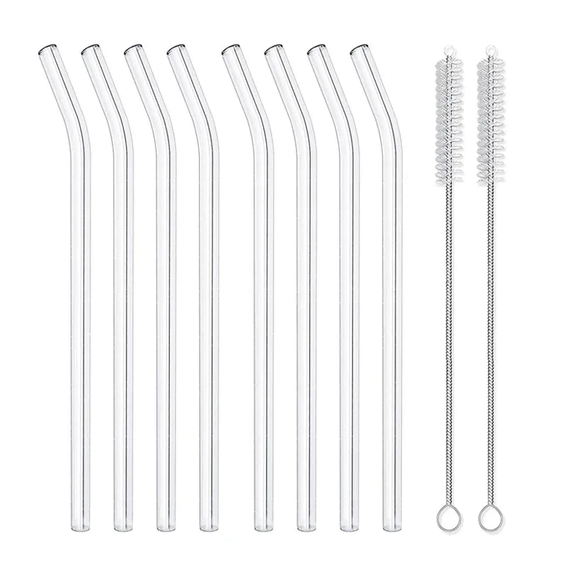 Flexi Maison Pailles En Verre Borosilicate Réutilisables