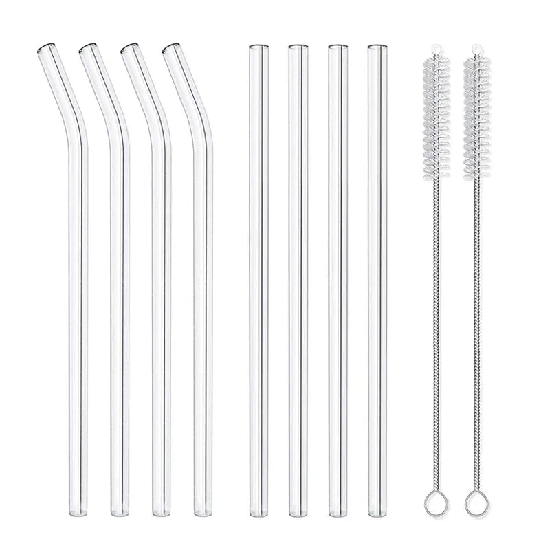 Flexi Maison Pailles En Verre Borosilicate Réutilisables
