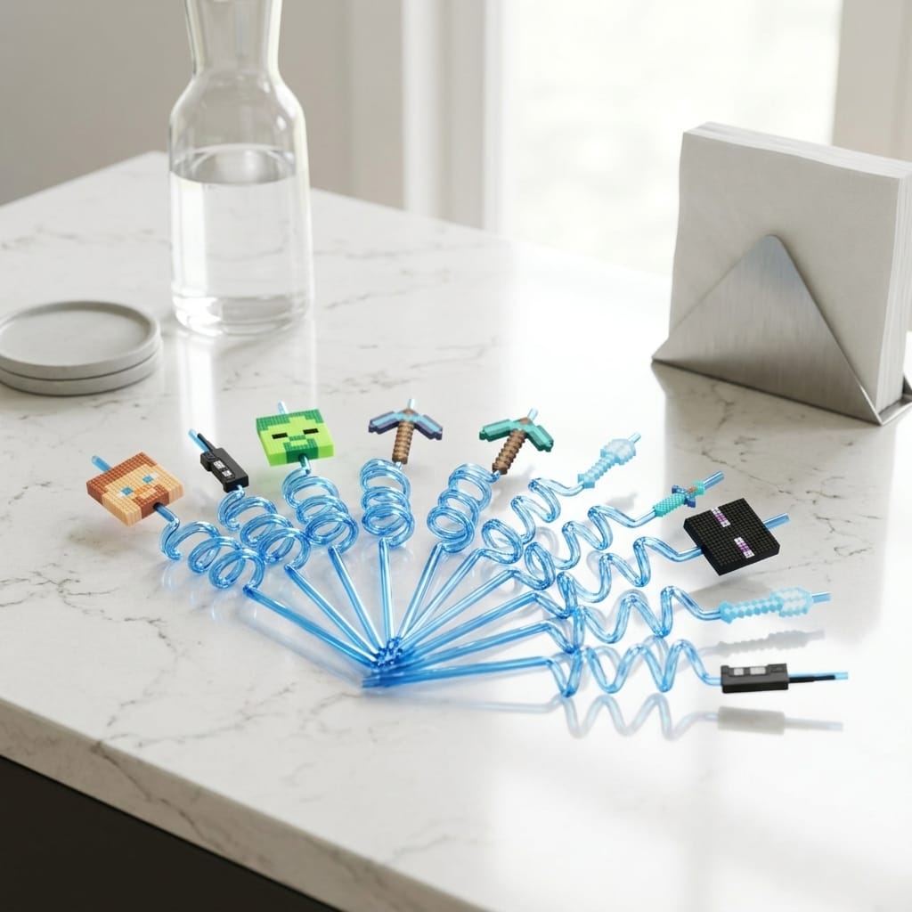 Flexi Maison Pailles Réutilisables En Spirale