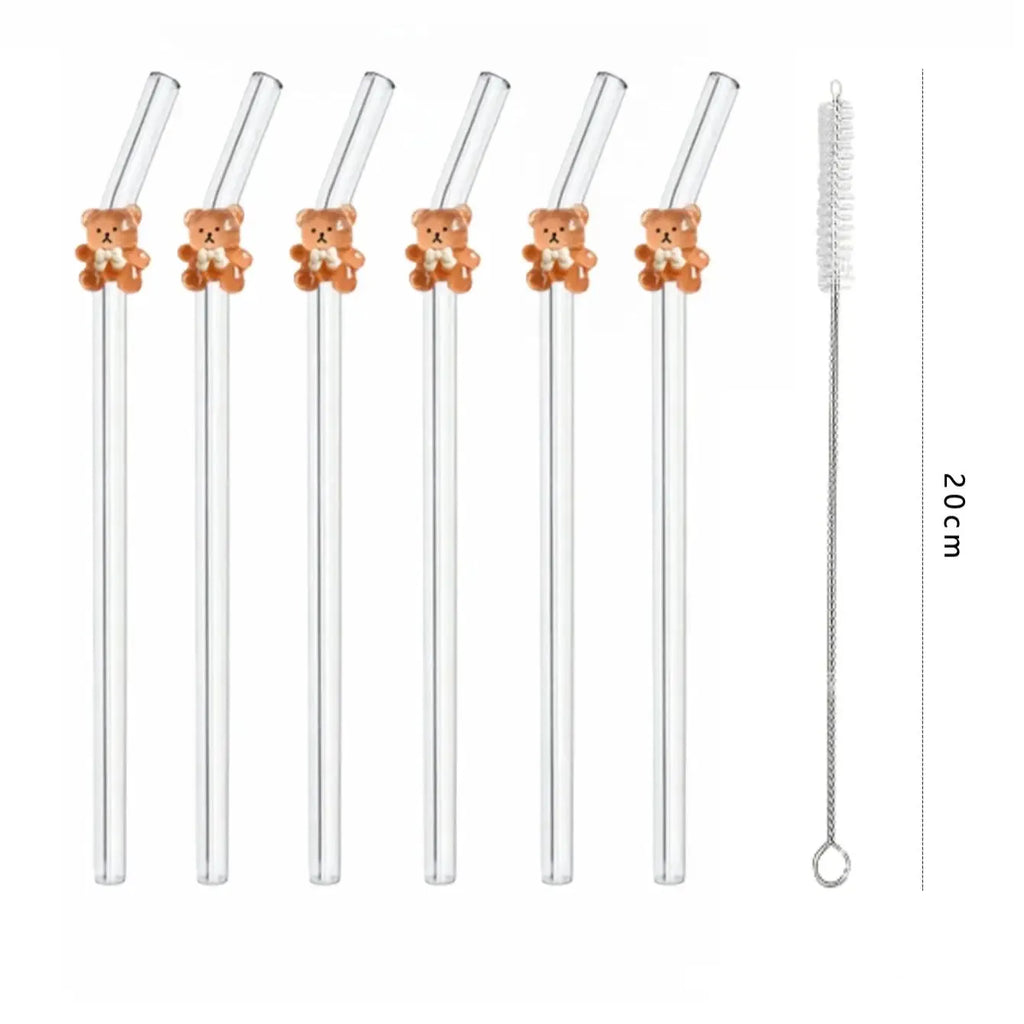 Flexi Maison Pailles Réutilisables Motif Ours