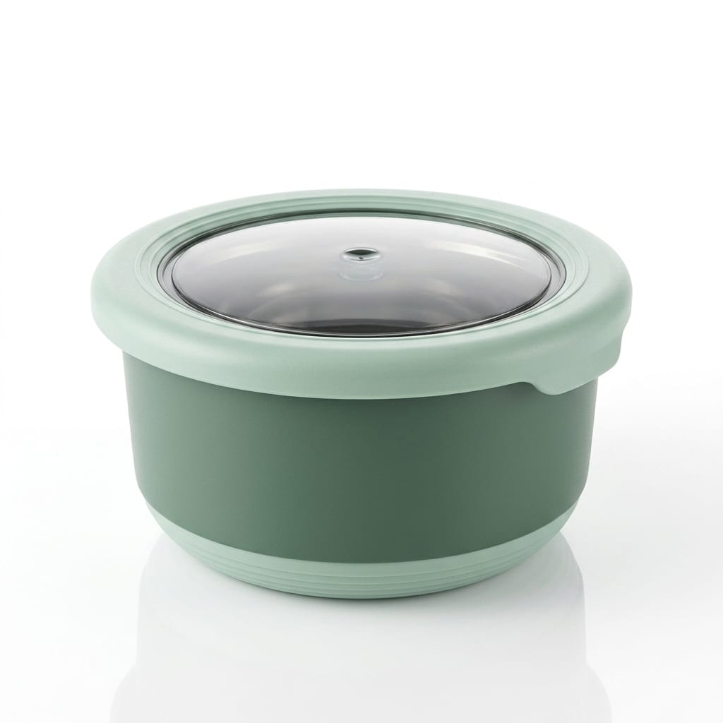 Flexi Maison Petit Contenant À Sauce Rond En Acier Inoxydable