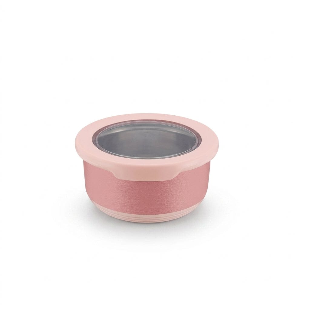 Flexi Maison Petit Contenant À Sauce Rond En Acier Inoxydable