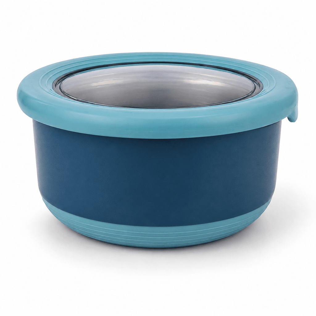 Flexi Maison Petit Contenant À Sauce Rond En Acier Inoxydable
