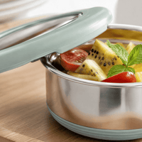Flexi Maison Petit Contenant À Sauce Rond En Acier Inoxydable