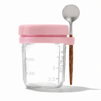 Flexi Maison Petit Pot En Verre Avec Couvercle Et Cuillère