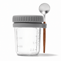 Flexi Maison Petit Pot En Verre Avec Couvercle Et Cuillère