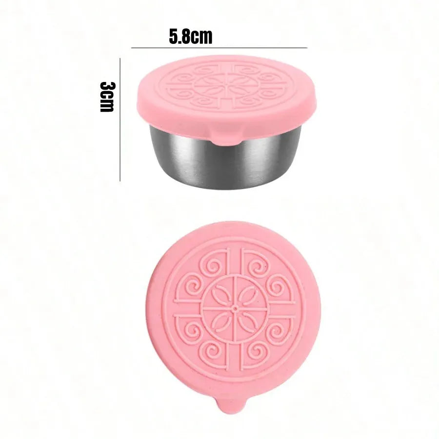 Flexi Maison Petits Récipients Pour Sauce En Acier Inoxydable Avec Couvercle
