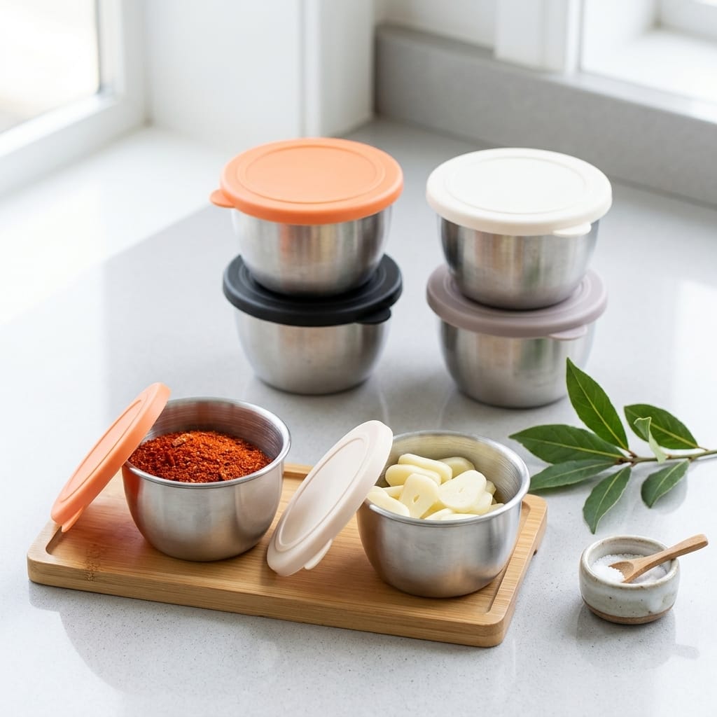 Flexi Maison Récipients À Sauce En Acier Inoxydable