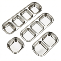 Flexi Maison Récipients À Sauce En Acier Inoxydable Compartimentés