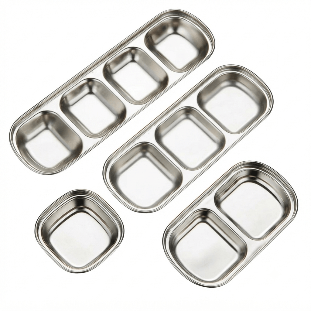 Flexi Maison Récipients À Sauce En Acier Inoxydable Compartimentés