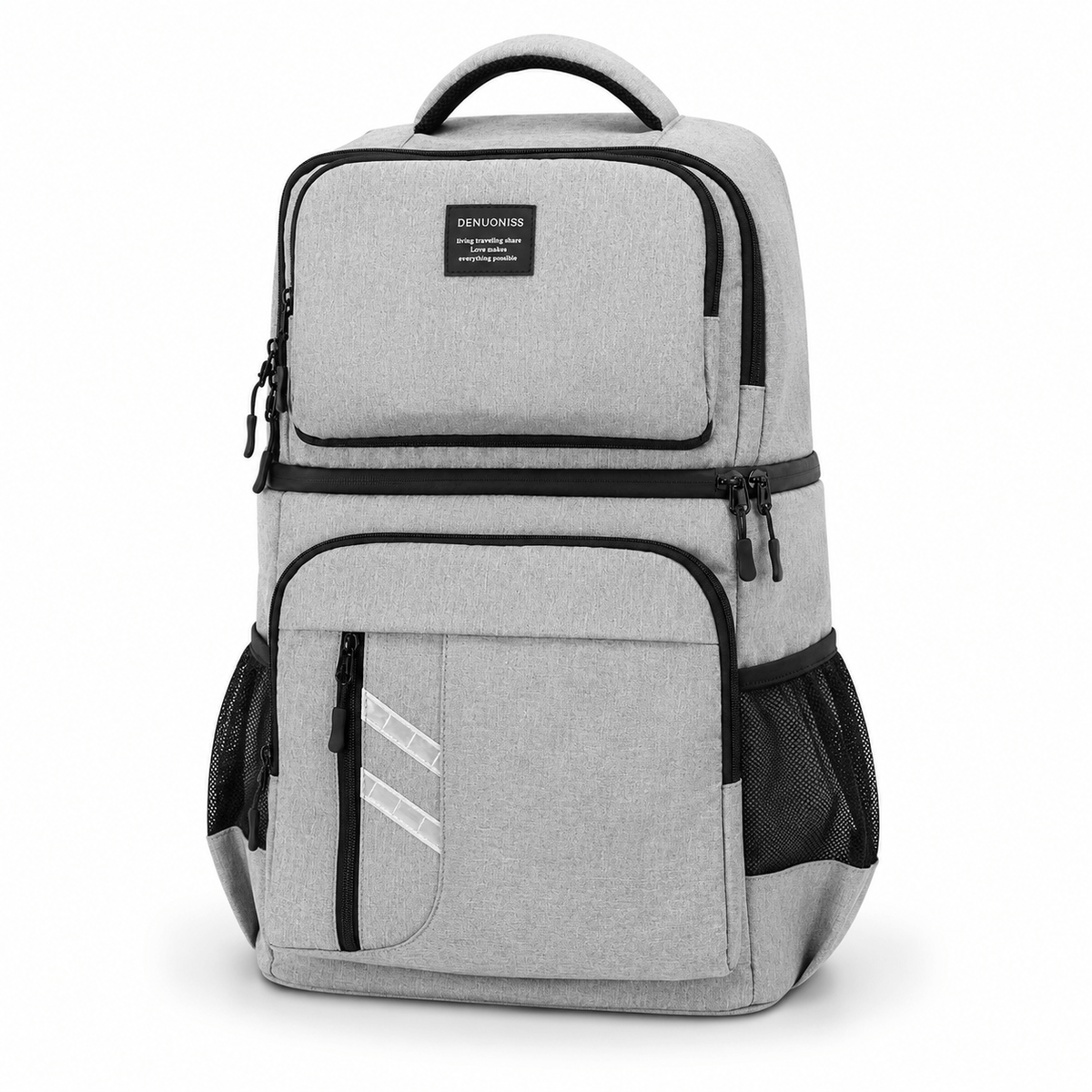 Flexi Maison Sac à dos glacière isotherme noir à double compartiment pour pique-nique