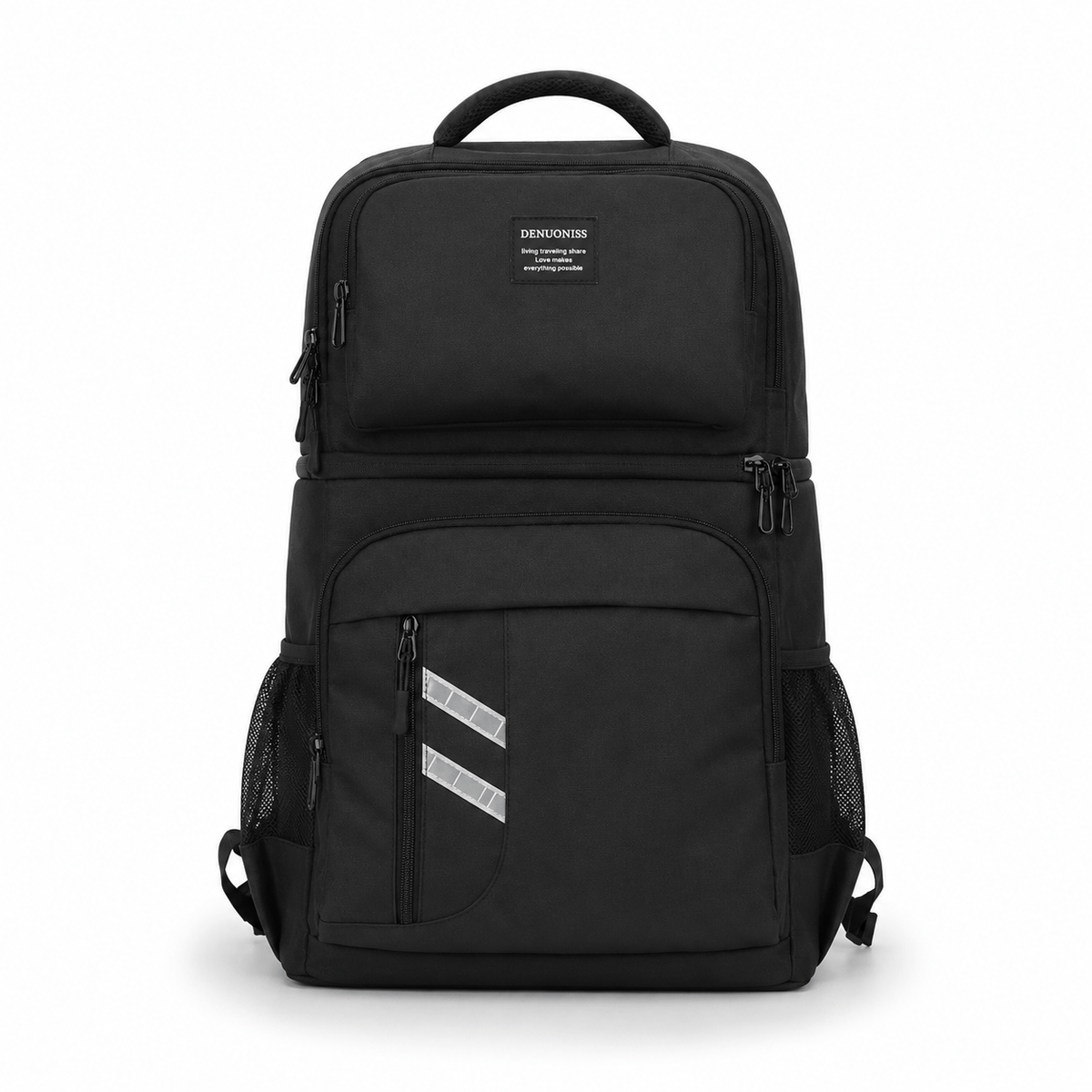 Flexi Maison Sac à dos glacière isotherme noir à double compartiment pour pique-nique