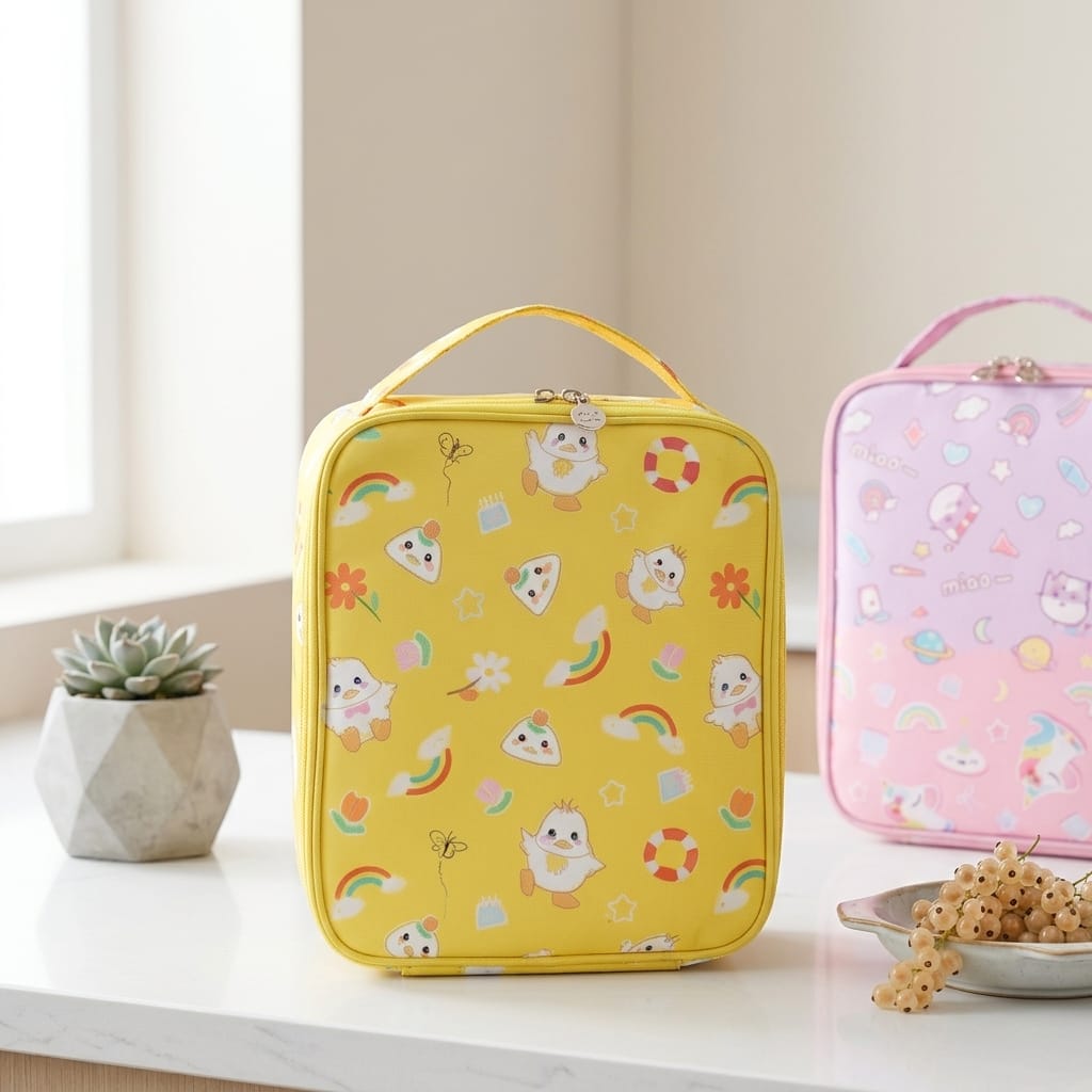 Flexi Maison Sac À Lunch Isotherme En Tissu Oxford À Motif