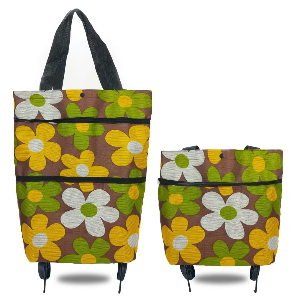 Flexi Maison Sac De Course Pliable À Roulettes