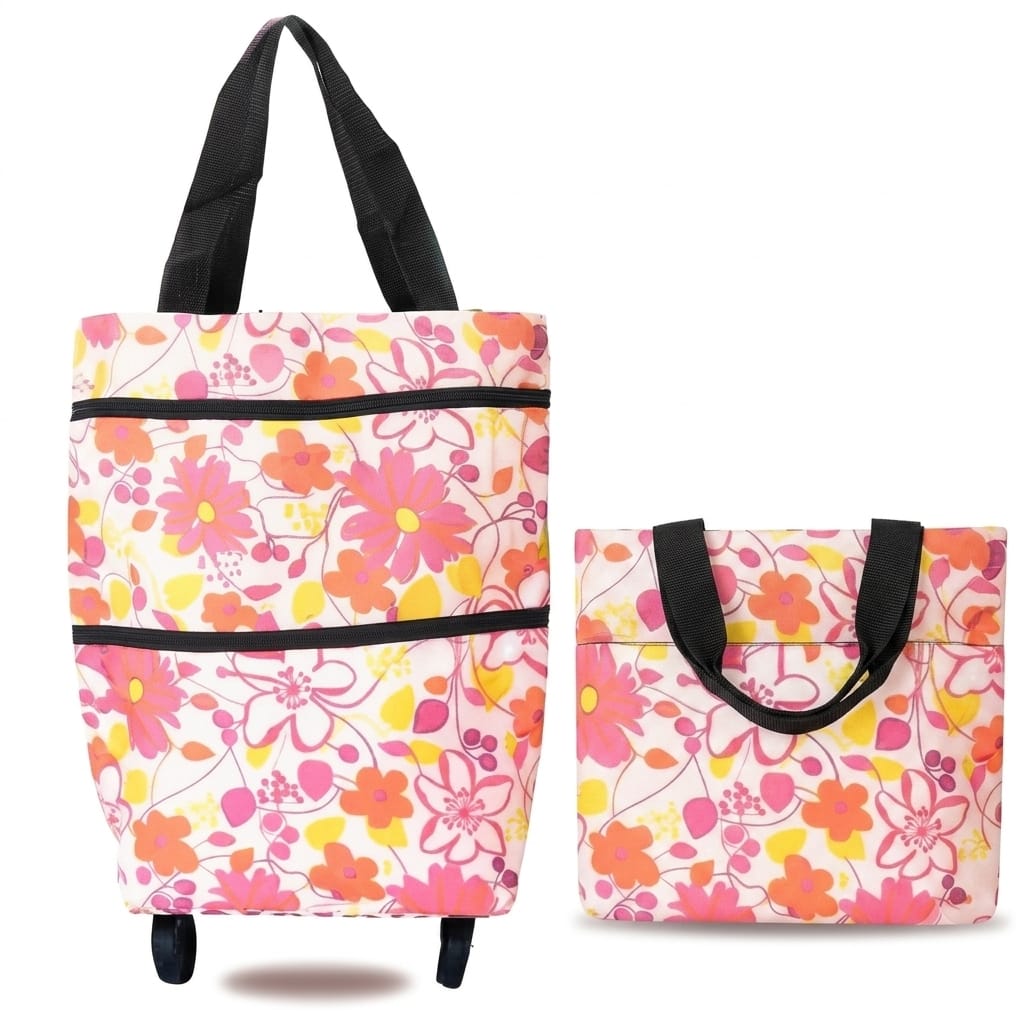 Flexi Maison Sac De Course Pliable À Roulettes