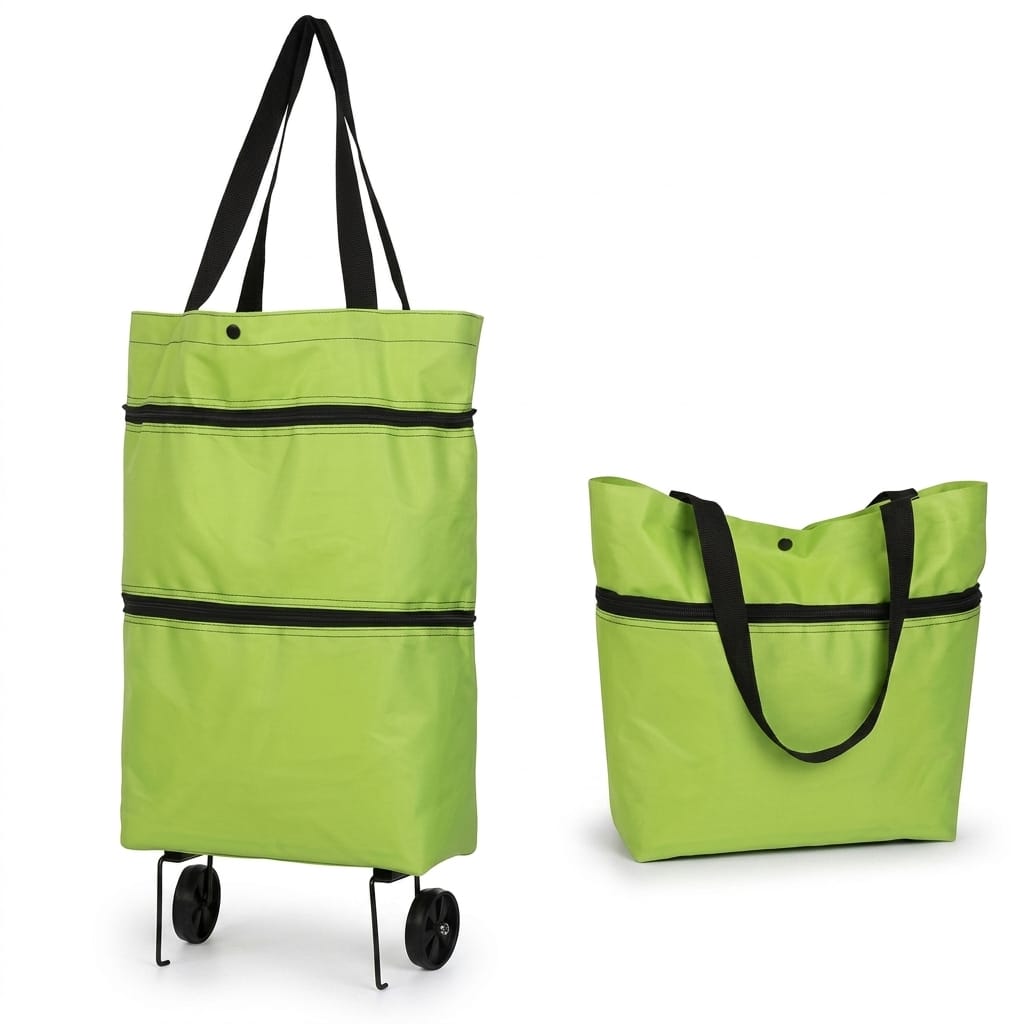 Flexi Maison Sac De Course Pliable À Roulettes