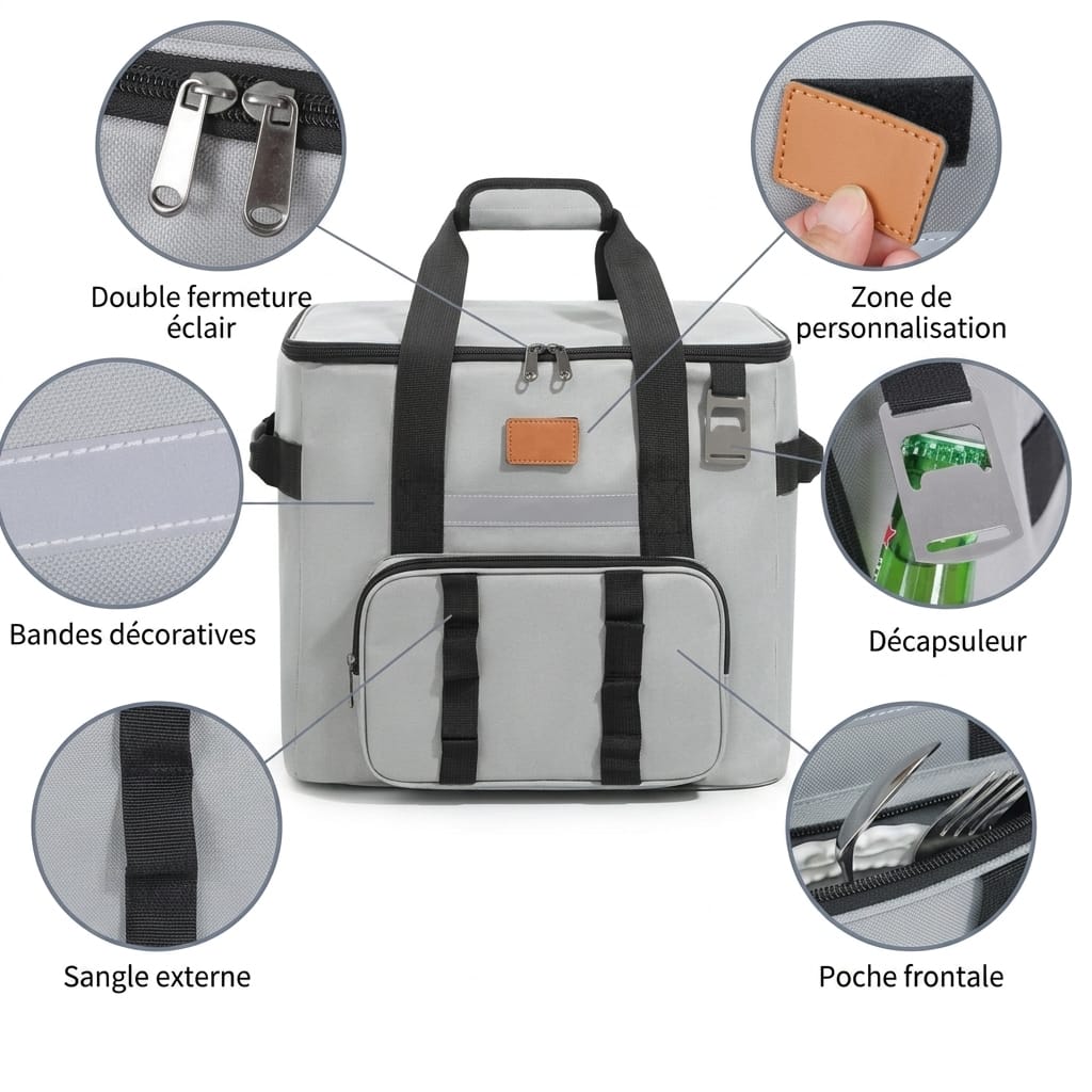 Flexi Maison Sac Repas Isotherme Pliable