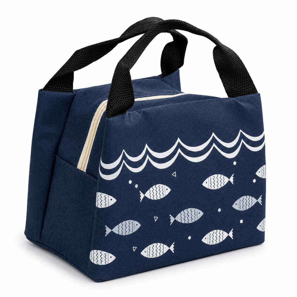 Flexi Maison Sac Repas Toile Isotherme Motif Poisson
