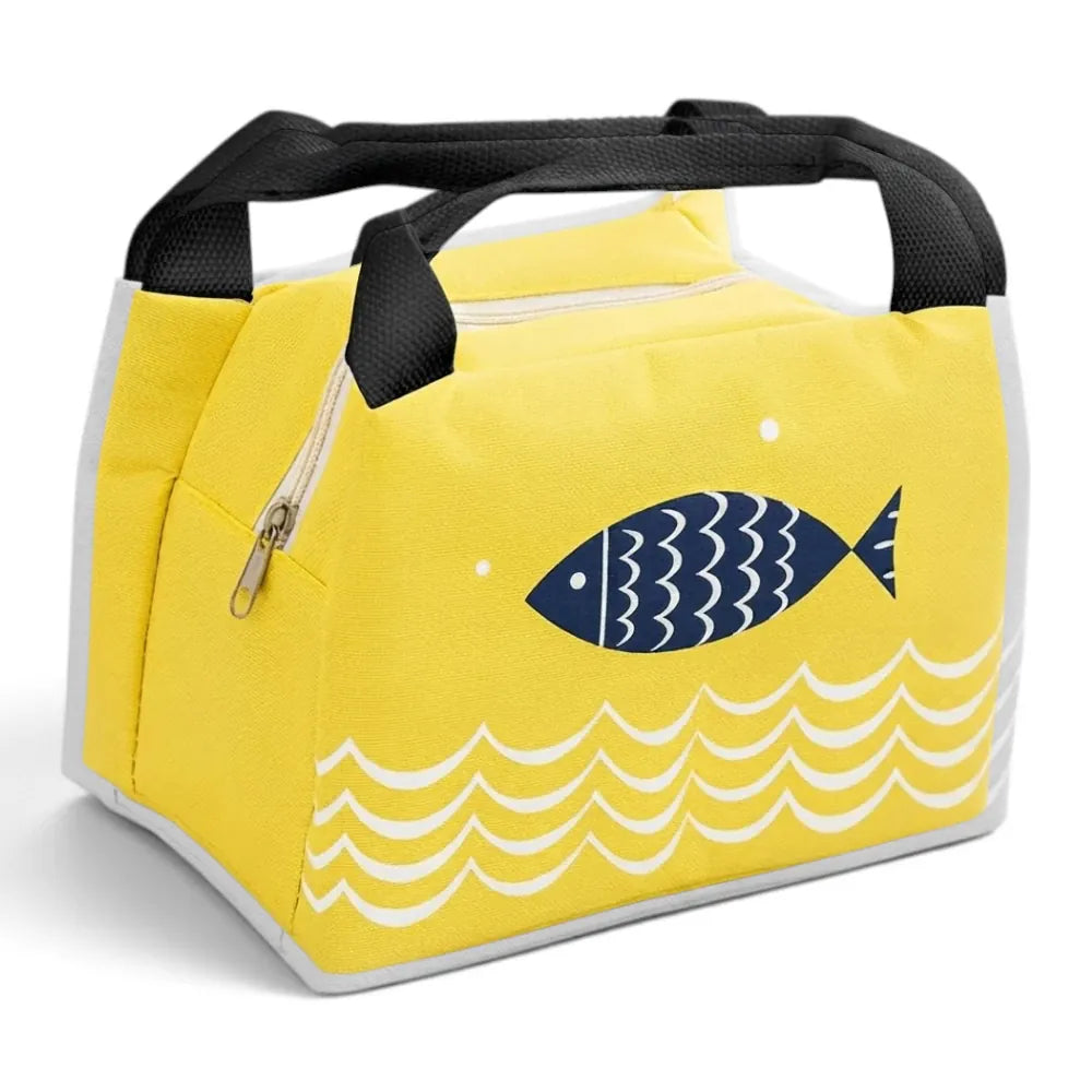 Flexi Maison Sac Repas Toile Isotherme Motif Poisson