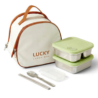 Flexi Maison Set Lunch Box Avec Sac Isotherme et Couverts