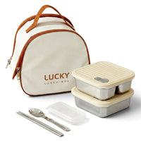 Flexi Maison Set Lunch Box Avec Sac Isotherme et Couverts