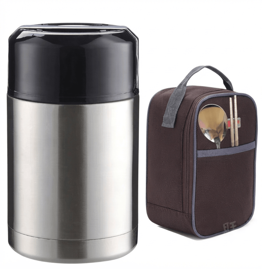 Flexi Maison Thermos Alimentaire Isotherme Inox avec Sac Repas