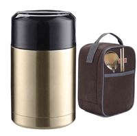 Flexi Maison Thermos Alimentaire Isotherme Inox avec Sac Repas