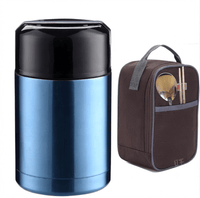 Flexi Maison Thermos Alimentaire Isotherme Inox avec Sac Repas