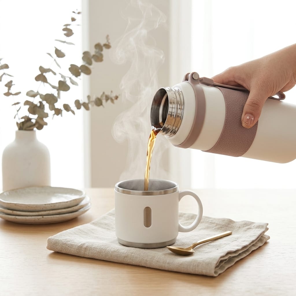 Flexi Maison Thermos Gourde Isotherme Inox